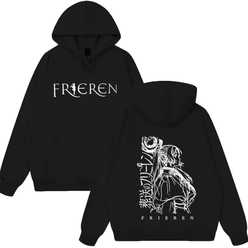 Anime Frieren: Beyond Journey's End Mikiny Pánské Dámské Oblečení Móda Fleece Mikiny Zimní móda Legrační styl Oblečení