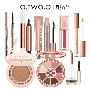 O.TWO.O pełny zestaw do makijażu wodoodporny tusz do rzęs Eyeliner fundacja krem ​​BB poduszka powietrzna korektor szminka podkład do twarzy zestaw kosmetyków