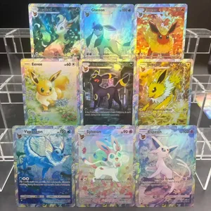 Targetes de col·lecció de butxaca de bricolatge Umbreon Espeon Jolteon ex Joguina de regal de cartes d'anime