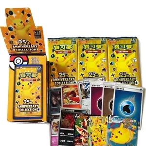 New Pokemon Trading Card Game 25th Anniversary Collection Shiny Collectible Cards Traditional Chinese Edition For Collectors Toy