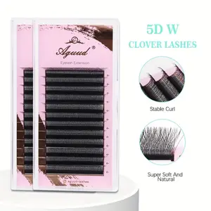 2D 3D 4D 5D W Shape Automatic Flowering Premade Fans Eyelash Extensions Natural Soft Individual Lashes Makeup Cilia