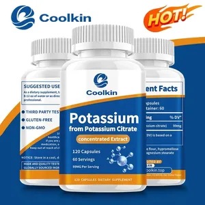 Natural Potassium Citrate - Supports Electrolyte Balance and Normal PH Non-GMO and Gluten-free Absorbable Potassium Supplement